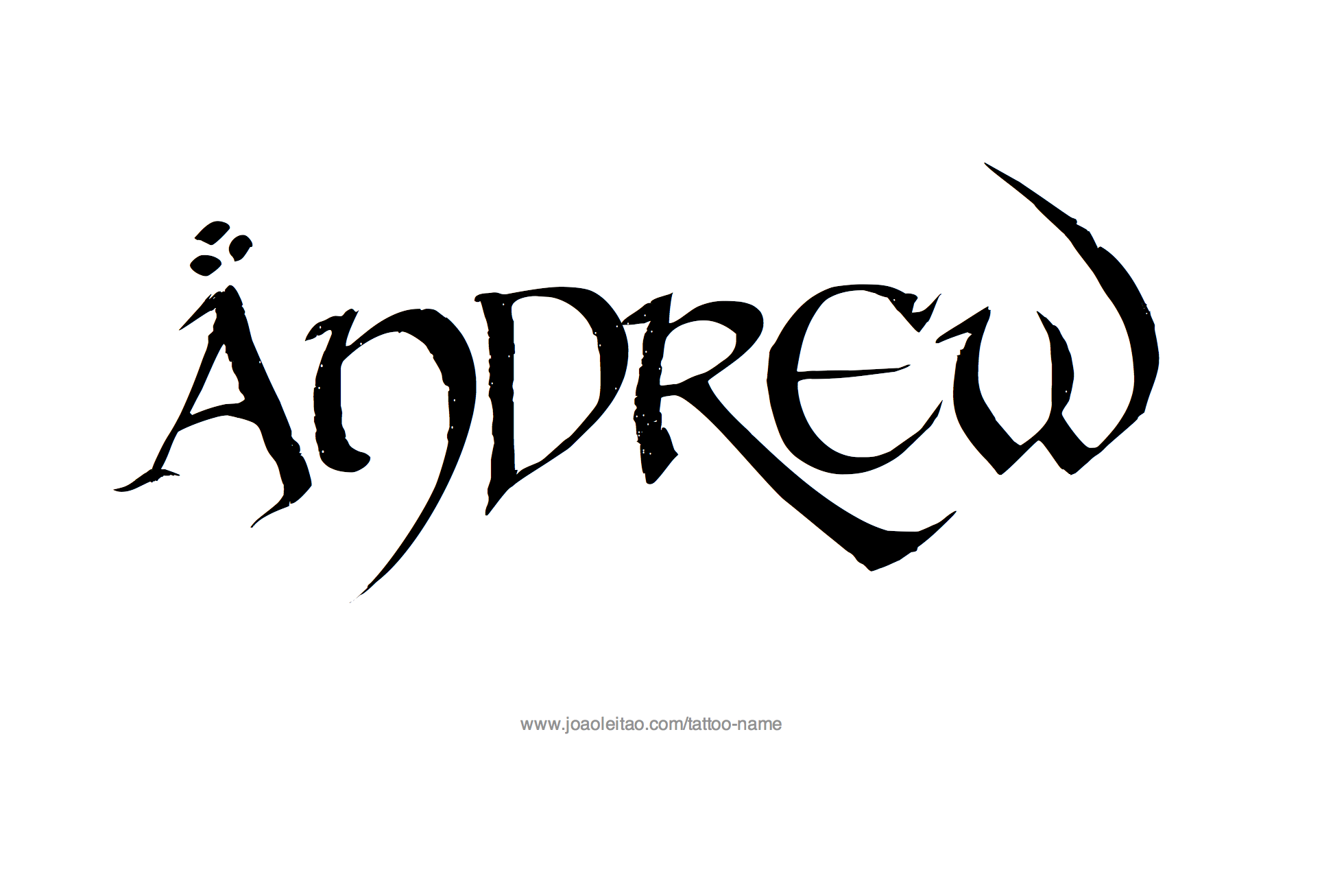 Andrew Name Tattoo Designs